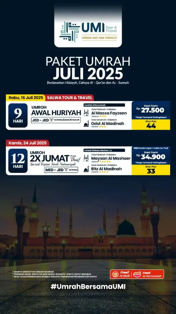 Paket Umroh Juli 2025