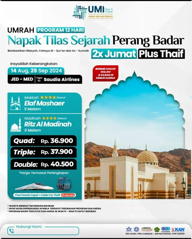 Umroh Agustus September